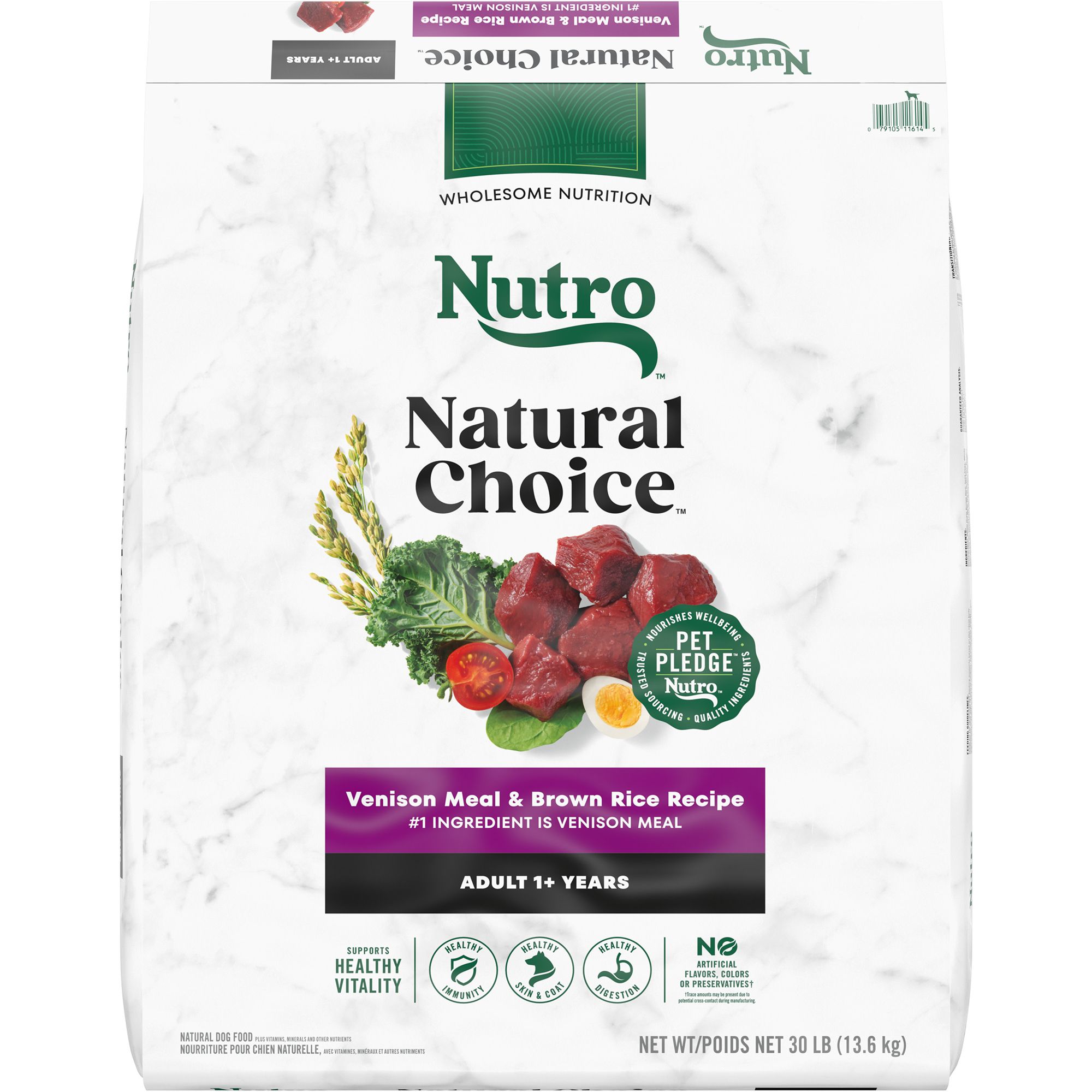 Nutro Natural Choice Adult Dry Dog Food Venison Meal Brown Rice