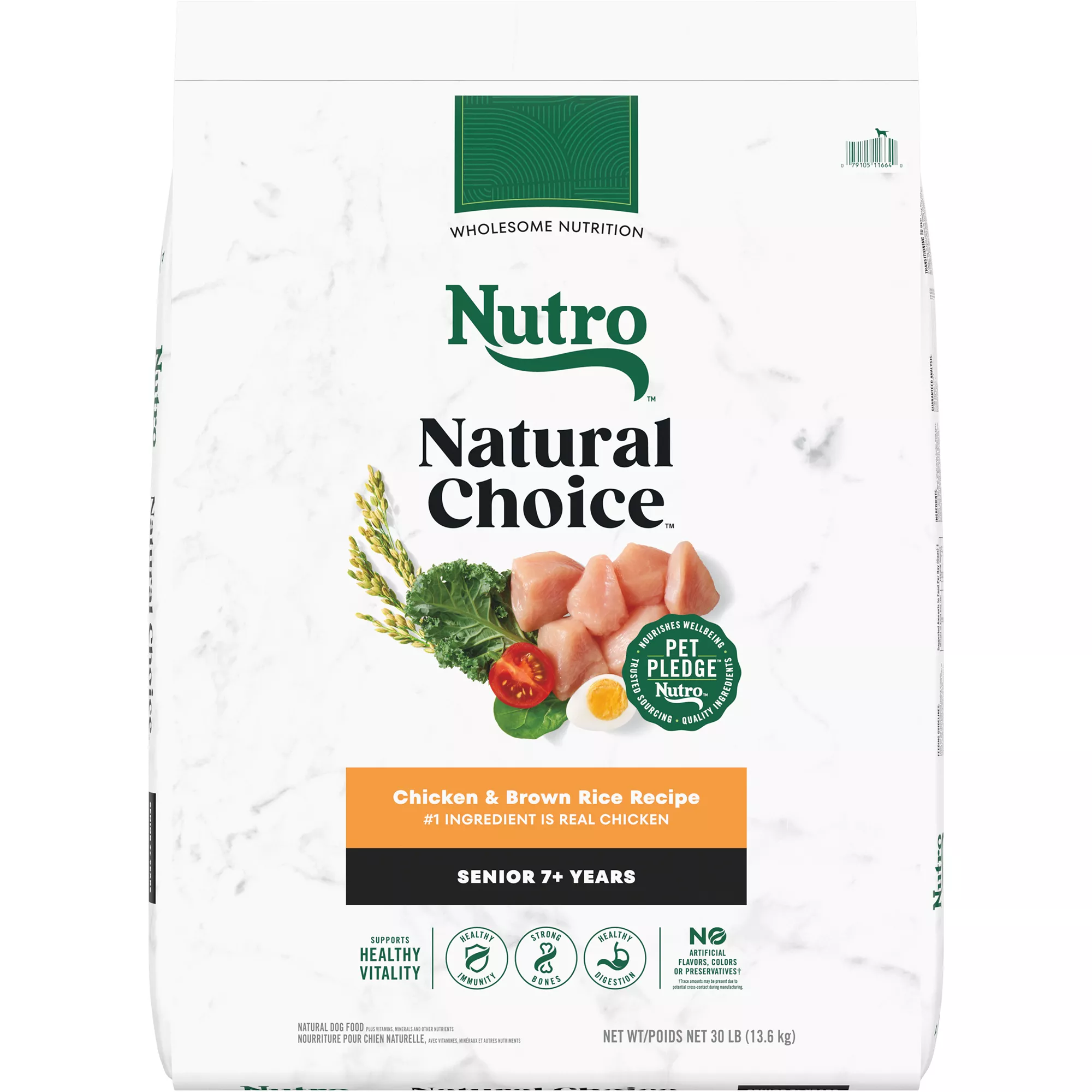 Nutro Natural Choice&trade; Healthy Aging Senior Dry Dog Food - Non- GMO, Chicken & Brown Rice