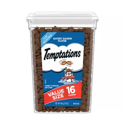 Product Temptations™ Classic Adult Cat Treats - Soft & Crunchy, Savory Salmon
