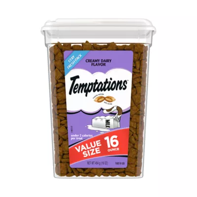 Product Temptations™ Classic Adult Cat Treats - Soft & Crunchy, Creamy Dairy