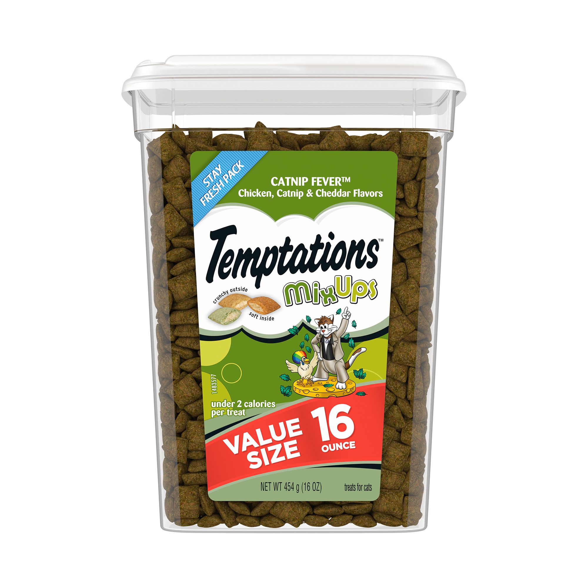 Temptations Mixups Cat Treats Soft Crunchy Catnip Fever