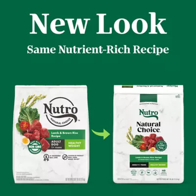 Nutro Natural Choice Healthy Weight Adult Dry Dog Food Lamb Brown Rice