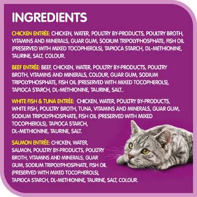 Product WHISKAS® Perfect Portions™ Pate Variety Pack Cat Food - 24 pack