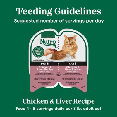 Product Nutro Perfect Portions Pate Adult Wet Cat Food - Non-GMO, Grain Free, 2.64 oz