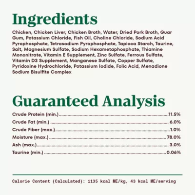 Product Nutro Perfect Portions Pate Adult Wet Cat Food - Non-GMO, Grain Free, 2.64 oz
