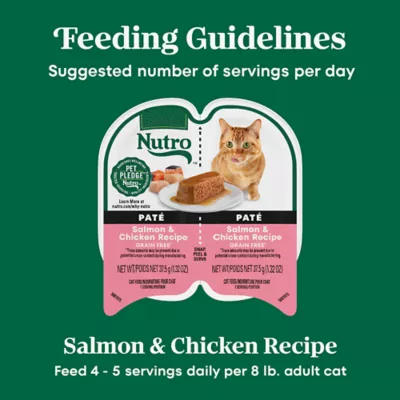 Product Nutro Perfect Portions Pate Adult Wet Cat Food - Non-GMO, Grain Free, 2.64 oz