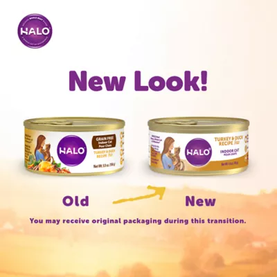 Product HALO® Indoor Cat Food - Natural, Grain Free, Turkey & Duck Recipe Pate