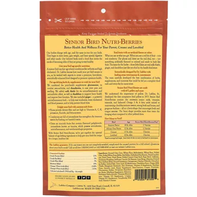 Product Lafeber's® Nutri-Berries Senior Parrot Dry Food