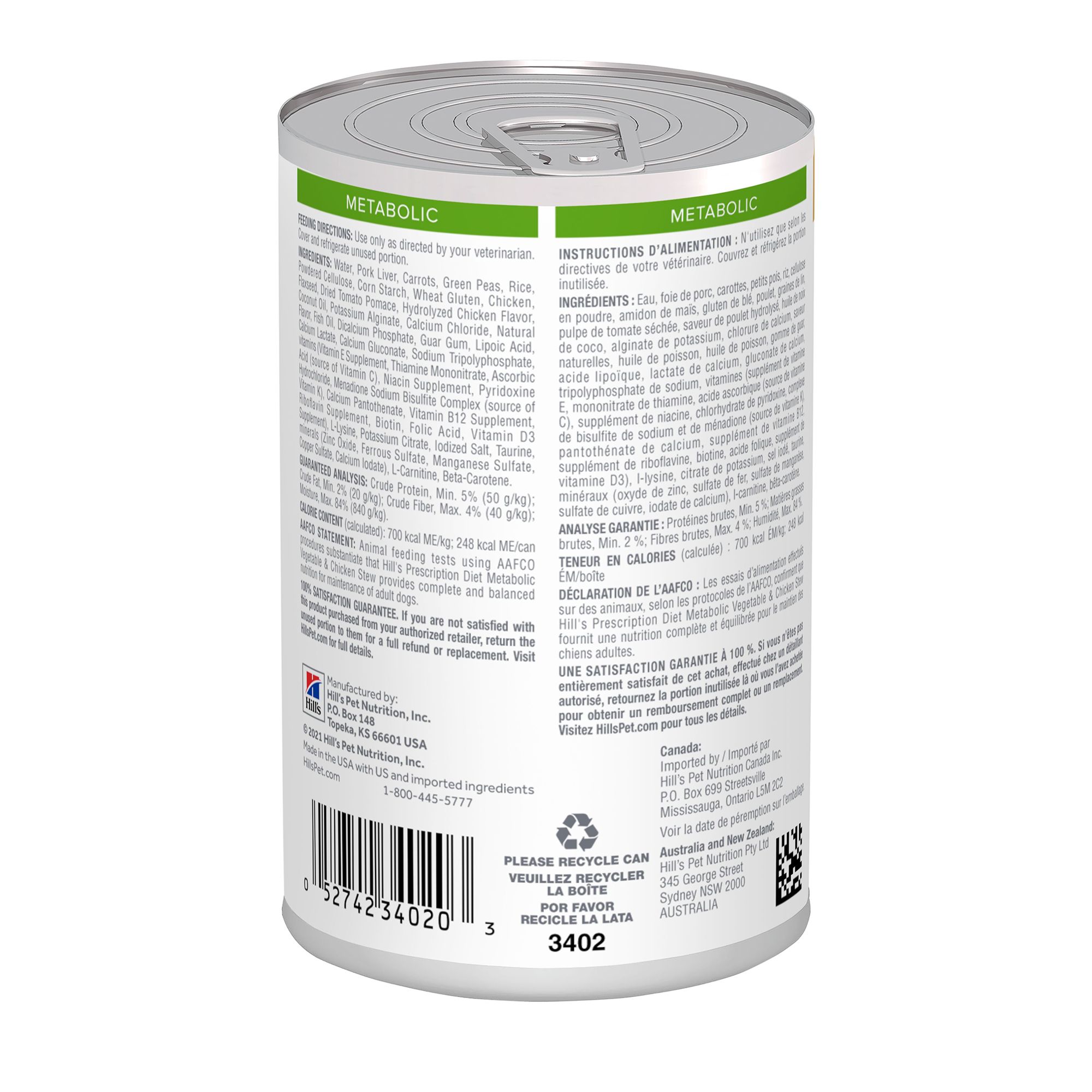 science plan metabolic dog food