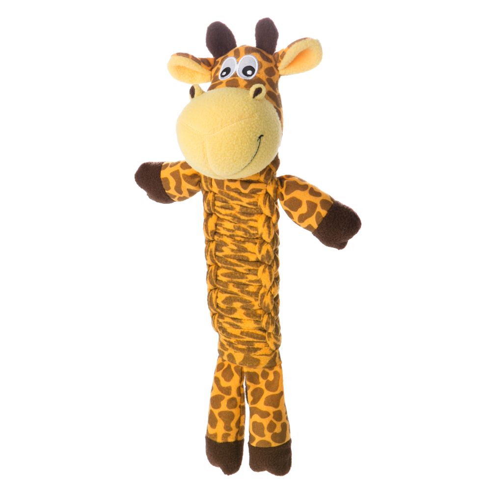 stuffed giraffe dog toy