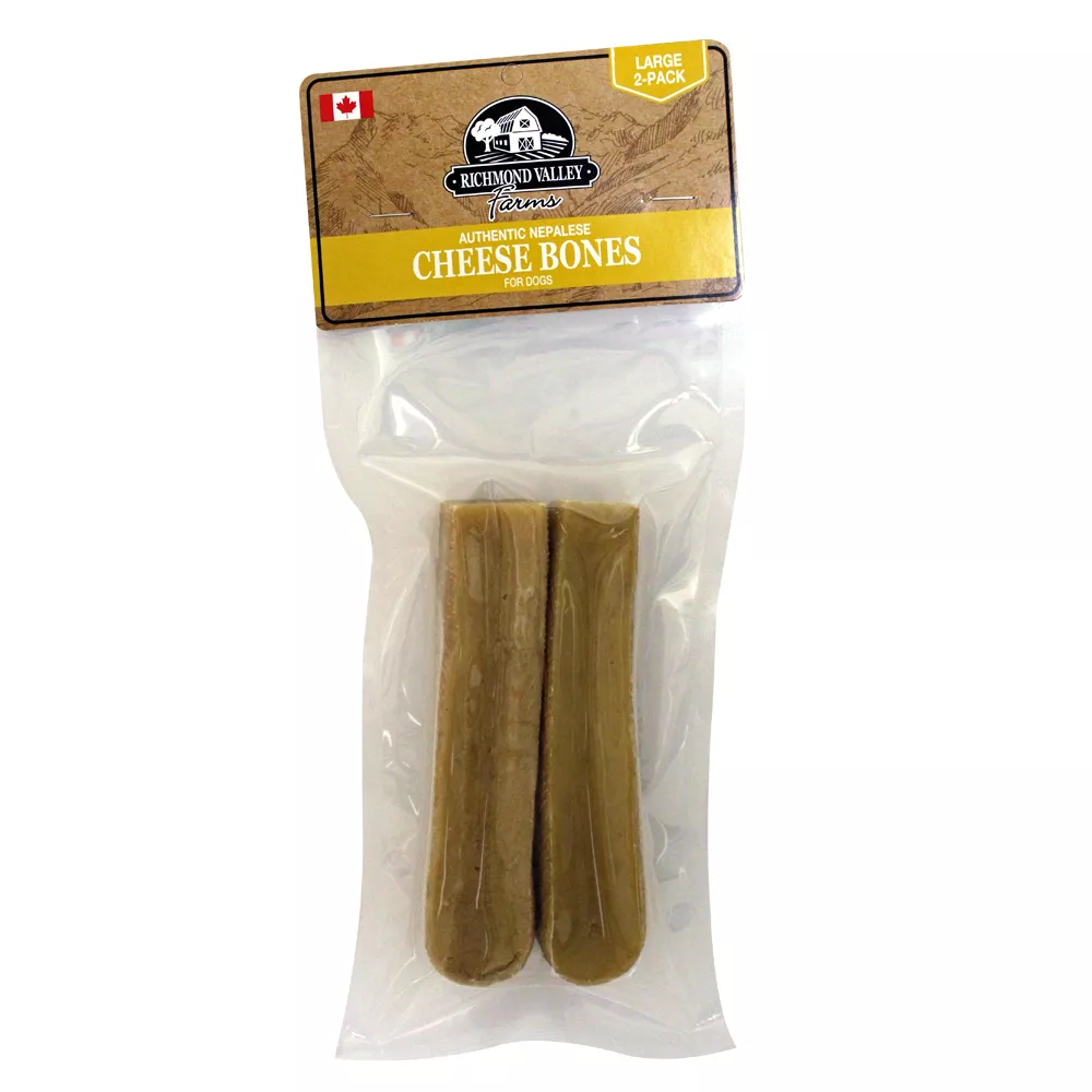 Richmond Valley Farms Cheese Bones Dog Treats - 2 Pack