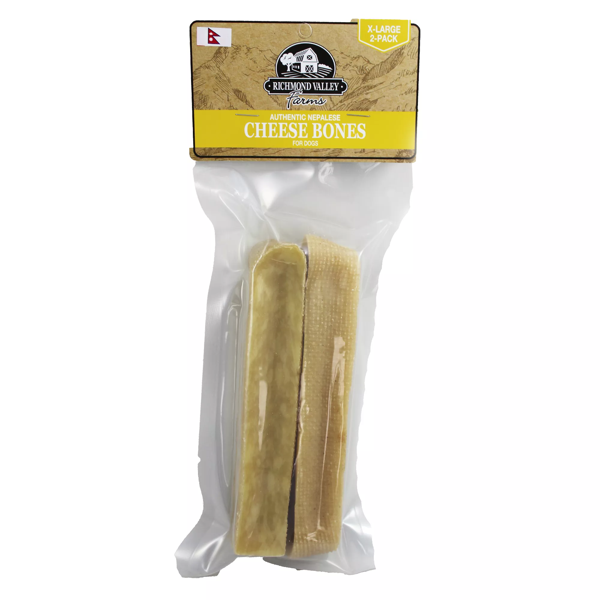 Richmond Valley Farms Cheese Bones Dog Treats - 2 Pack