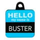 Product TagWorks® Hello My Name Is Personalized Pet ID Tag