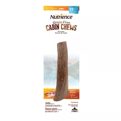 Product Nutrience® Cabin Chews Grain Free Bacon Medium Breed Elk Antler Dog Treat