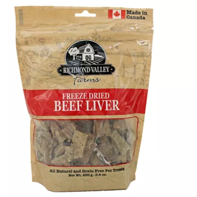 Product Richmond Valley Farms Freeze Dried Dog Treats - Natural, Grain Free, Beef Liver