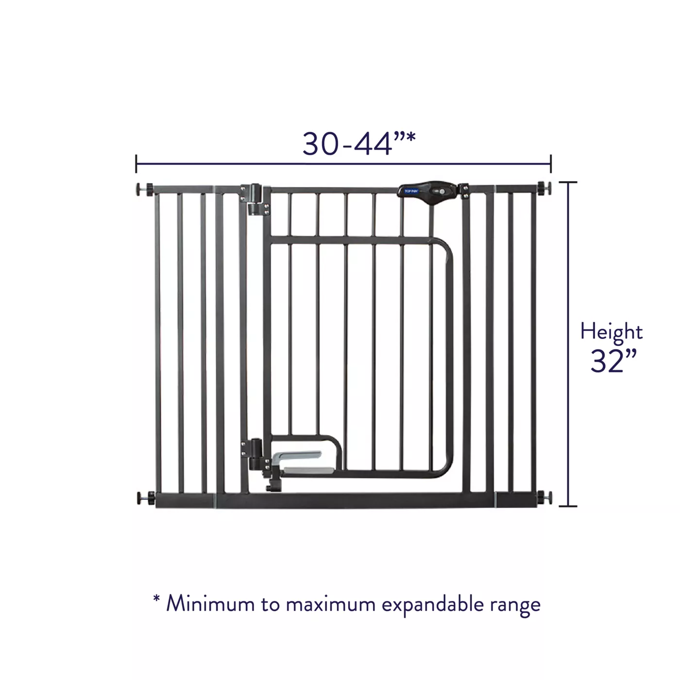 Top Paw Hands Free Walk Through Pet Gate