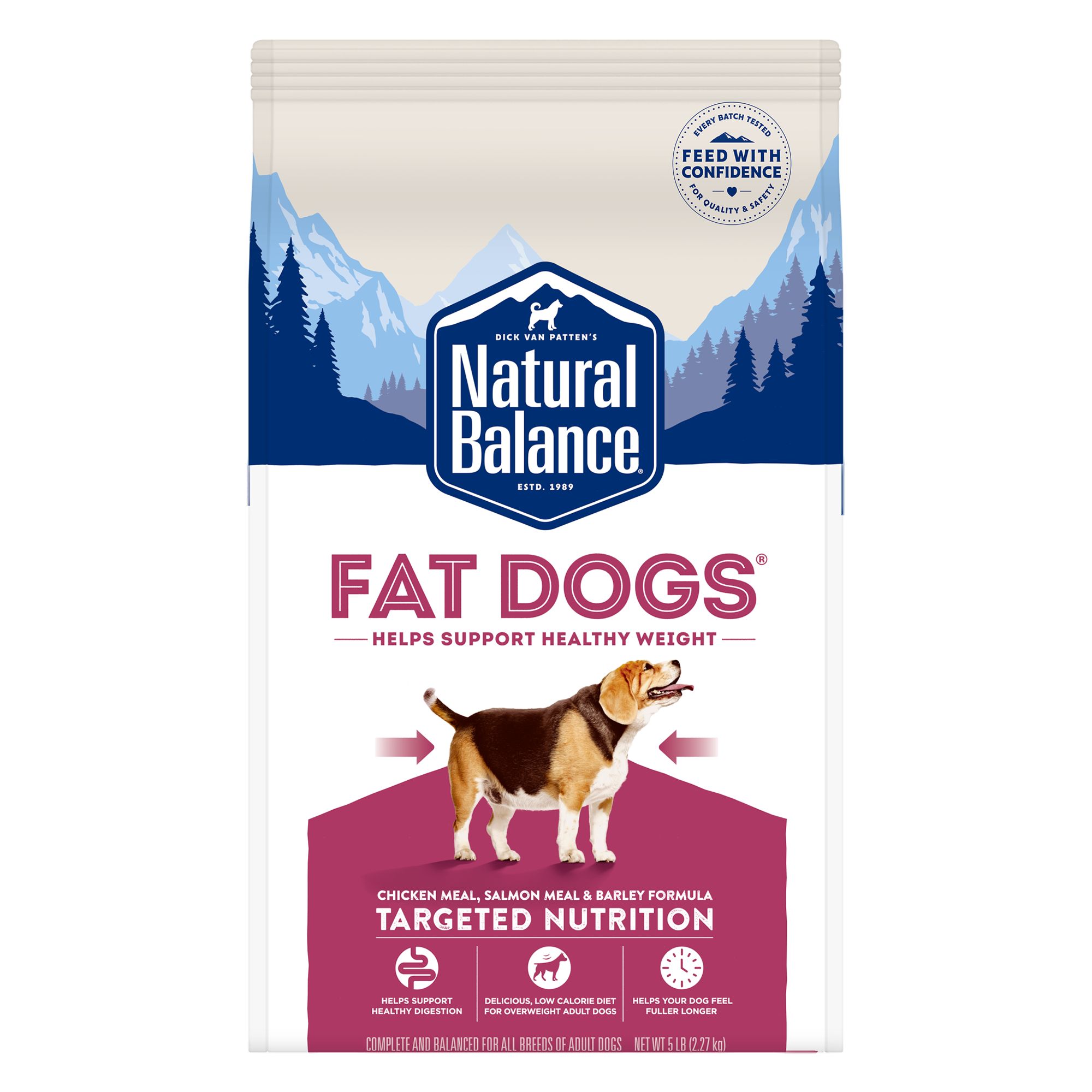 Natural Balance Fat Dogs Adult Dry Dog Food Chicken Salmon Weight Control