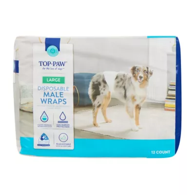 Product Top Paw® Disposable Male Wrap Dog Diapers