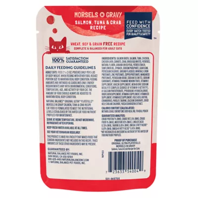 Product Natural Balance Platefulls Adult Cat Food - Grain Free, Salmon, Tuna & Crab
