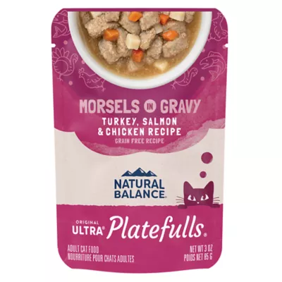 Product Natural Balance Platefulls Indoor Adult Cat Food - Grain Free, Turkey, Salmon & Chicken