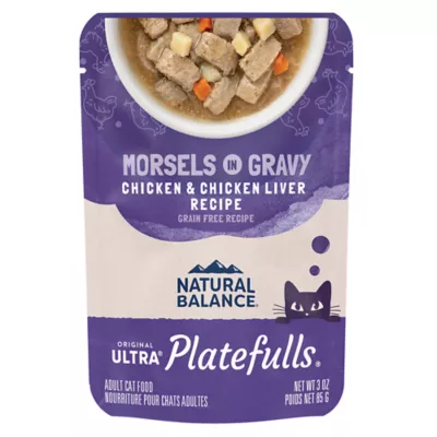 Product Natural Balance Platefulls Indoor Adult Cat Food - Grain Free, Chicken & Chicken Liver