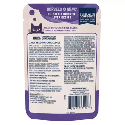 Product Natural Balance Platefulls Indoor Adult Cat Food - Grain Free, Chicken & Chicken Liver