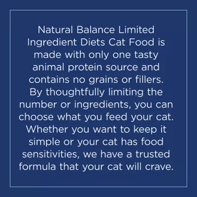 Product Natural Balance Limited Ingredient Diets Cat Food - Grain Free, Green Pea & Duck