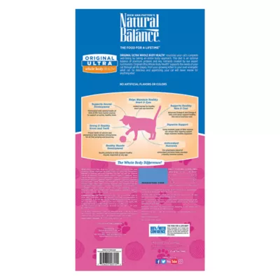 Product Natural Balance Original Ultra Whole Body Health Cat Food - Gluten Free, Chicken Meal & Salmon Meal