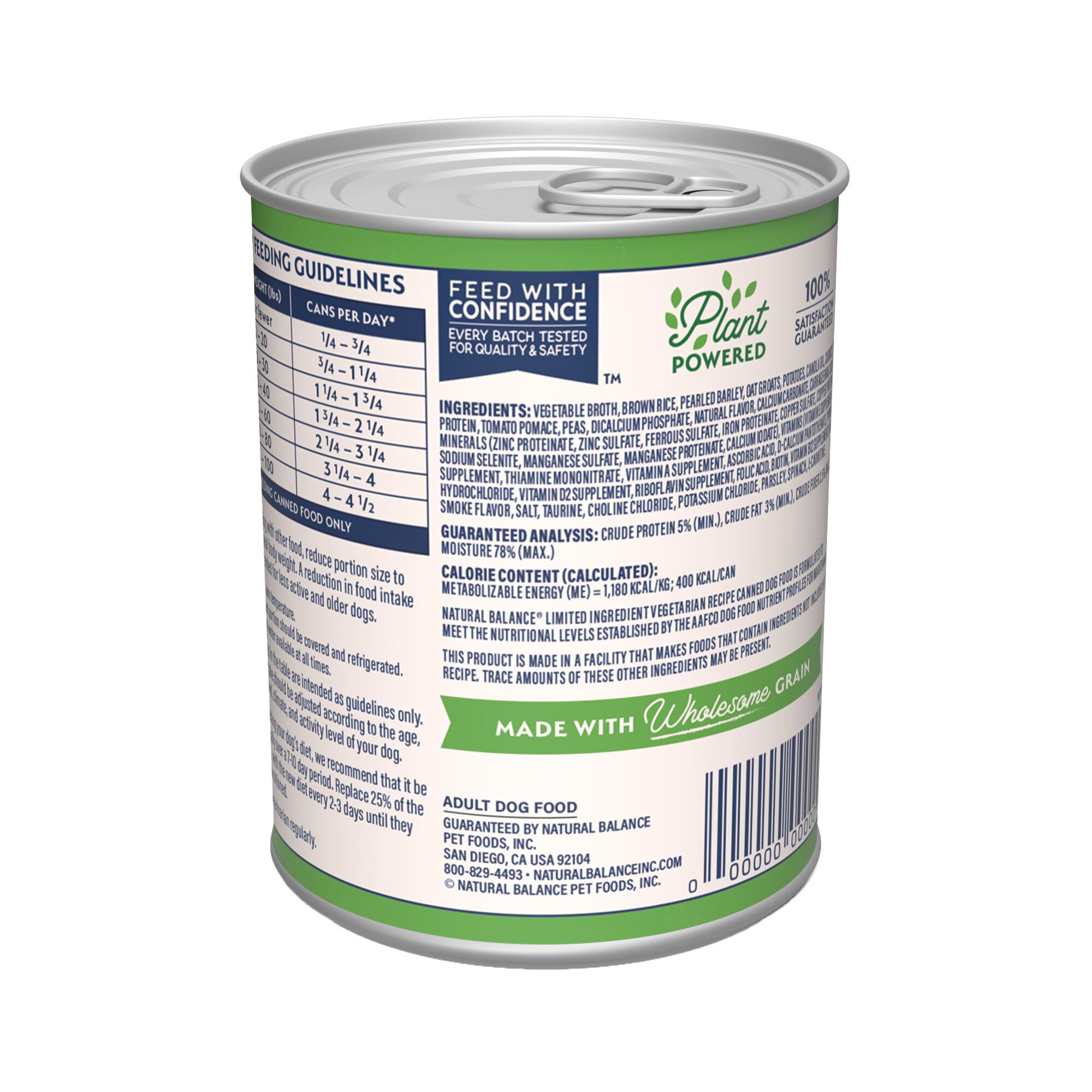 natural balance vegetarian canned dog food