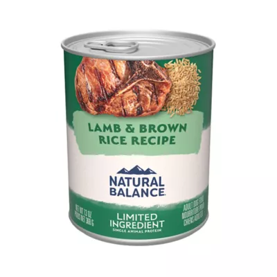 Natural Balance Limited Ingredient Diets Adult Wet Dog Food Lamb Brown Rice