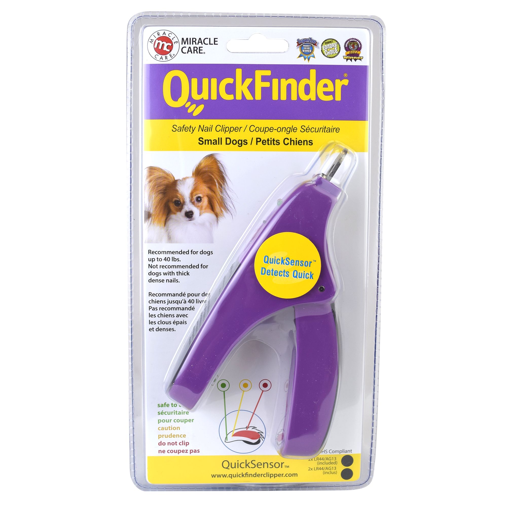 dog nail trimmer with quick sensor