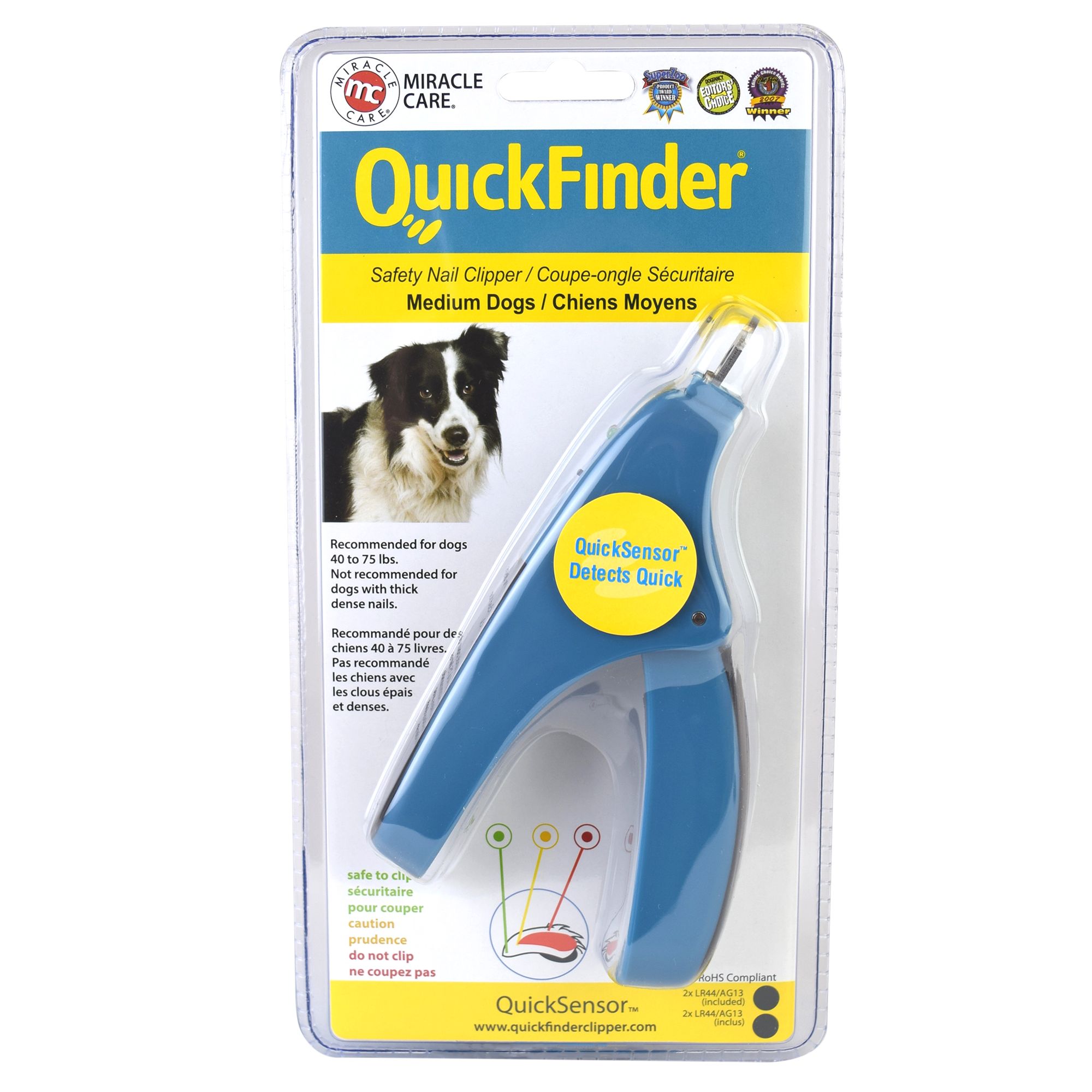 dog nail clippers with quick sensor