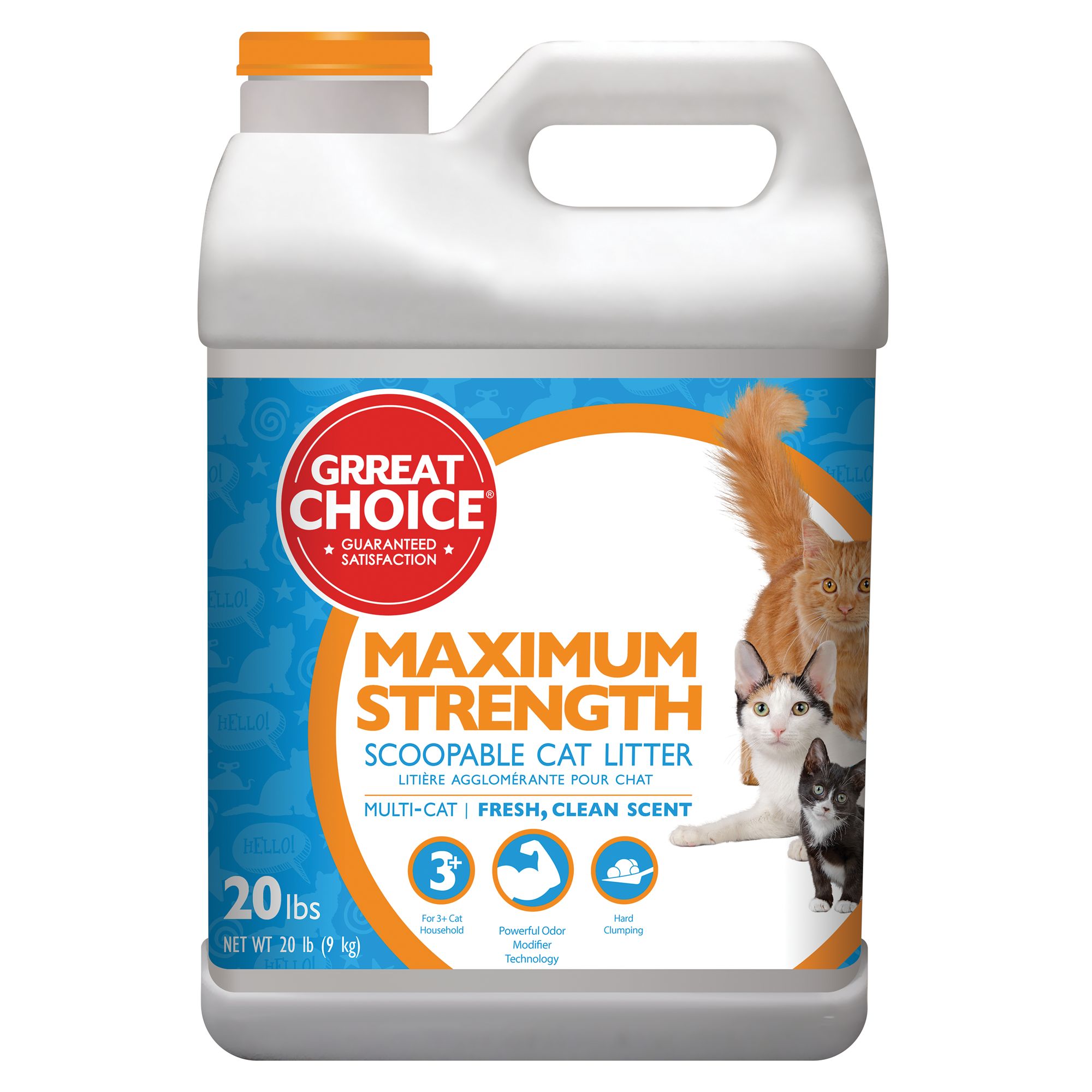 Grreat Choice® Maximum Strength Cat Litter Scoopable, MultiCat