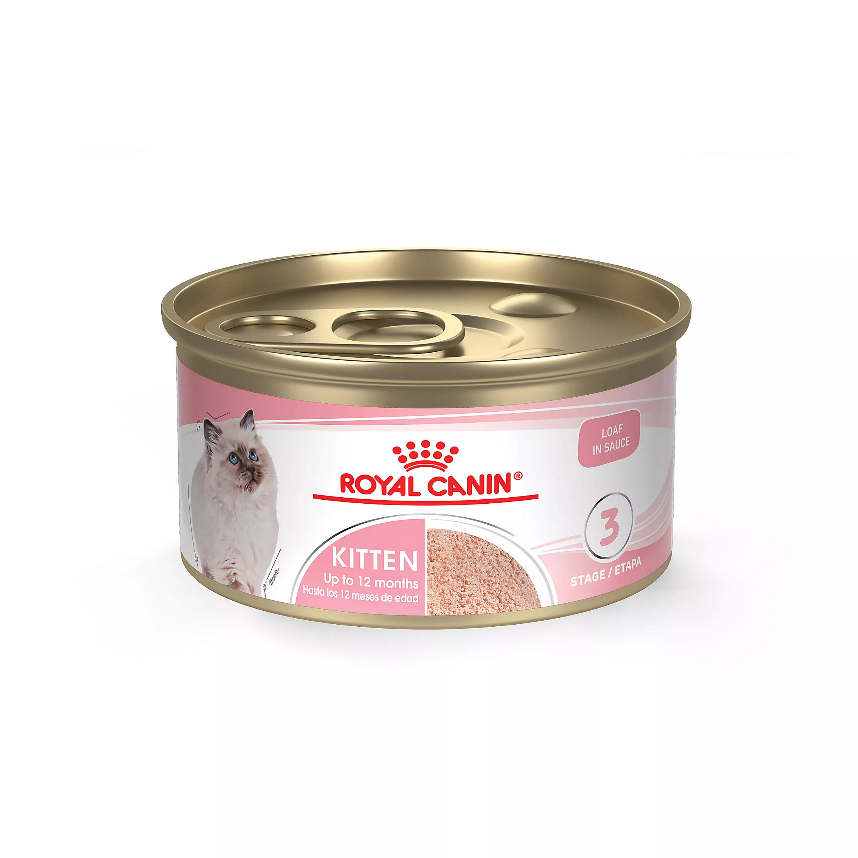 Royal Canin® Feline Care Nutrition Kitten Loaf in Sauce Wet Food  3 oz can