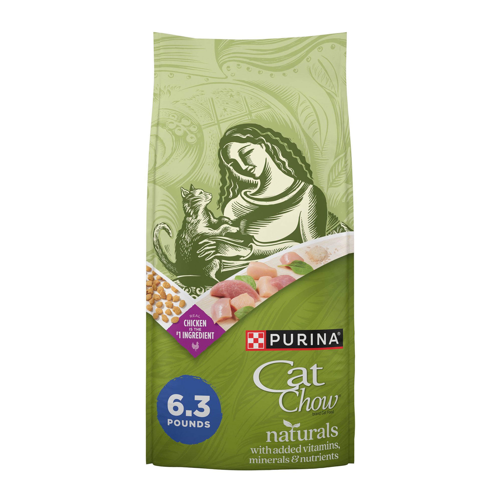 Purina Cat Chow Naturals Adult Cat Dry Food Chicken Natural