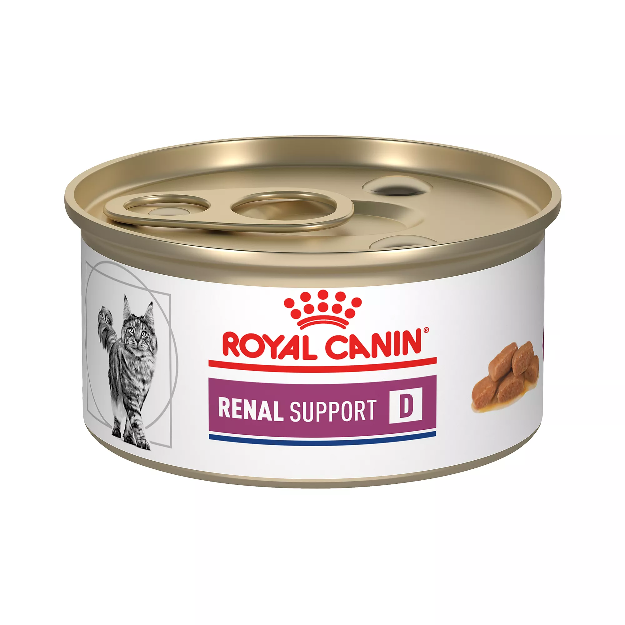 Royal Canin® Veterinary Diet Feline Renal Support D Adult Cat Wet Food in Gravy  3 oz can