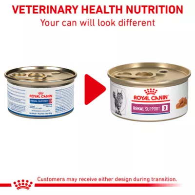 Product Royal Canin® Veterinary Diet Feline Renal Support D Adult Cat Wet Food in Gravy  3 oz can