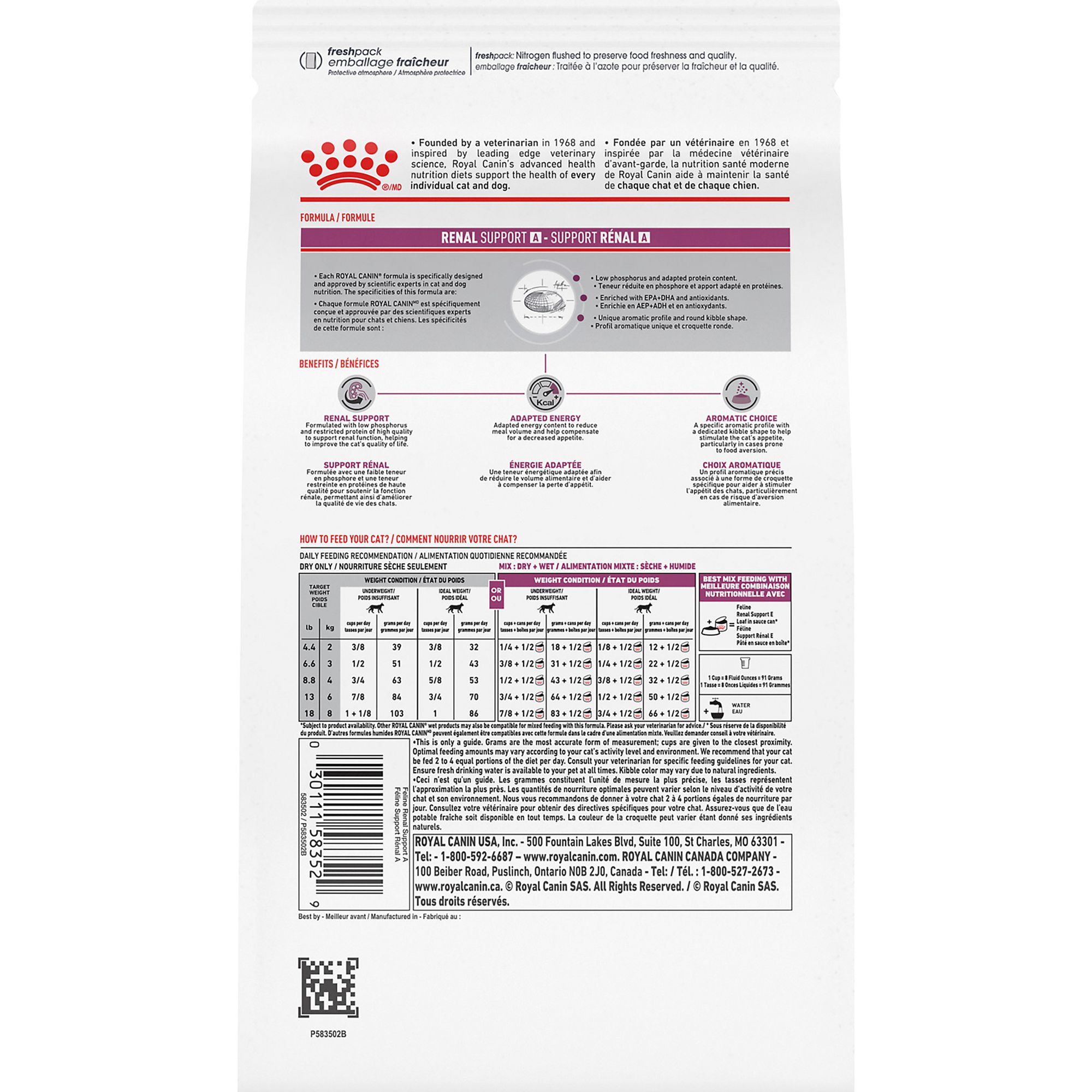 royal canin renal support cat food