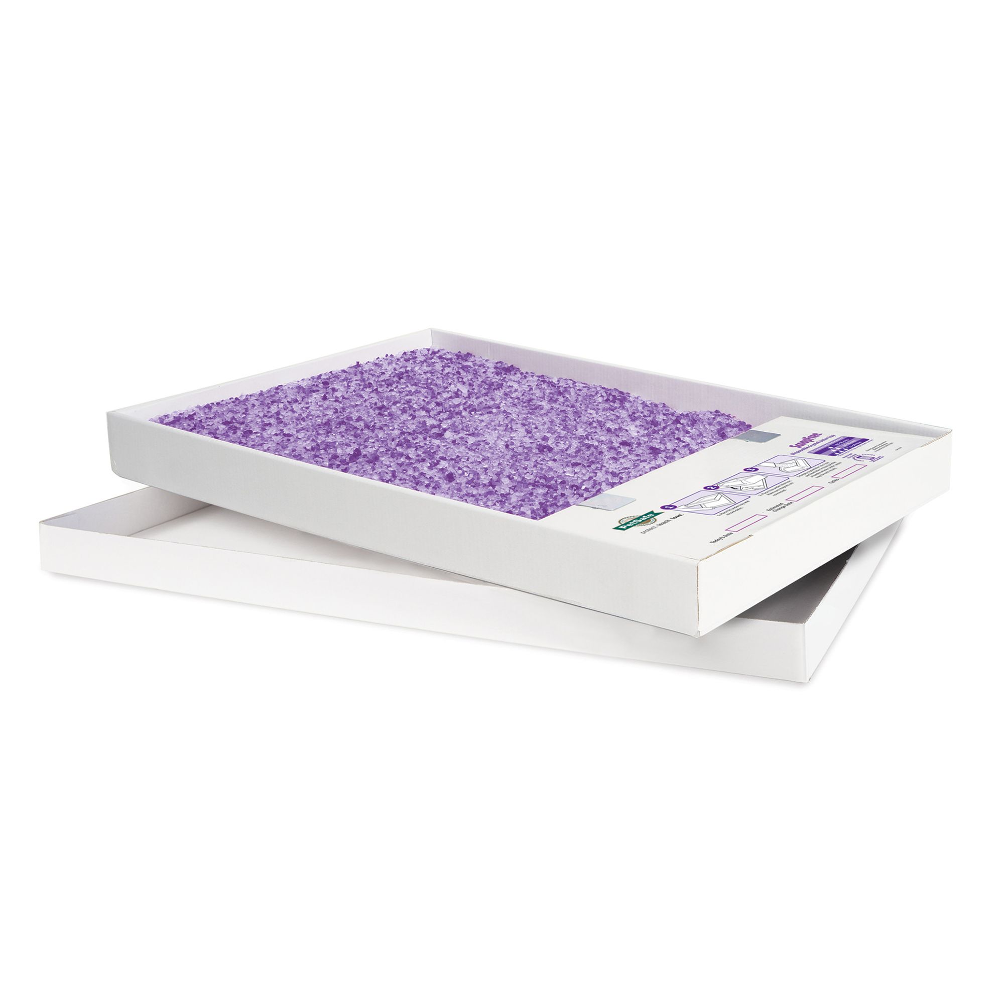 PetSafe ScoopFree Crystal Replacement Litter Tray Lavender 1 Pack Leak Protection Low Tracking