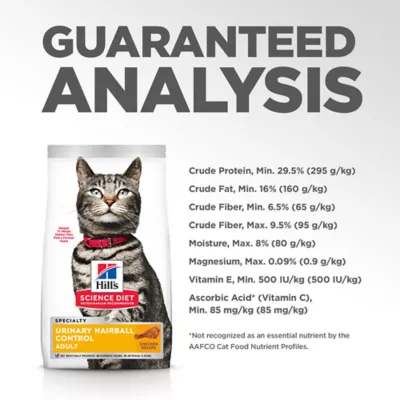Product Hill's® Science Diet® Urinary Hairball Control Adult Dry Cat Food - Chicken