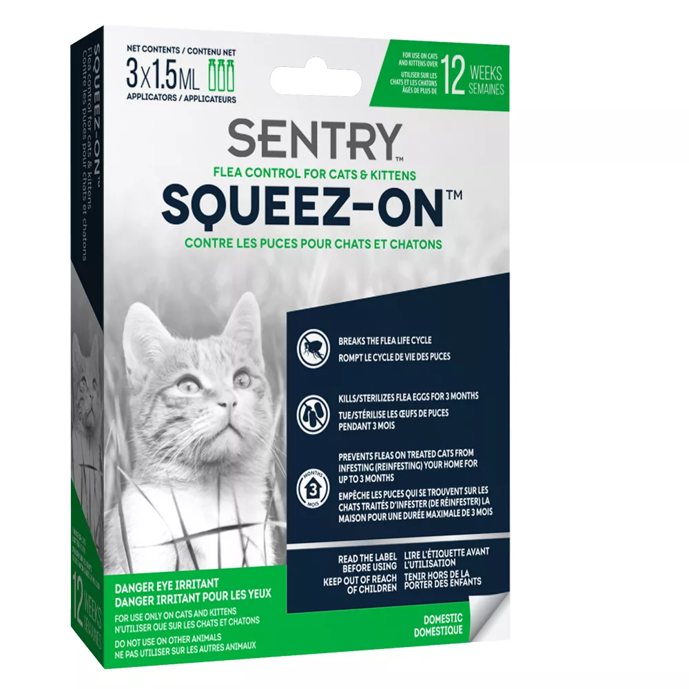 SENTRY® Squeez-On&trade; Flea Control for Cats & Kittens