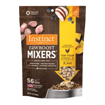 Instinct Raw Boost Mixers Freeze Dried All Life Stages Dog Food Topper Raw Grain Free Chicken