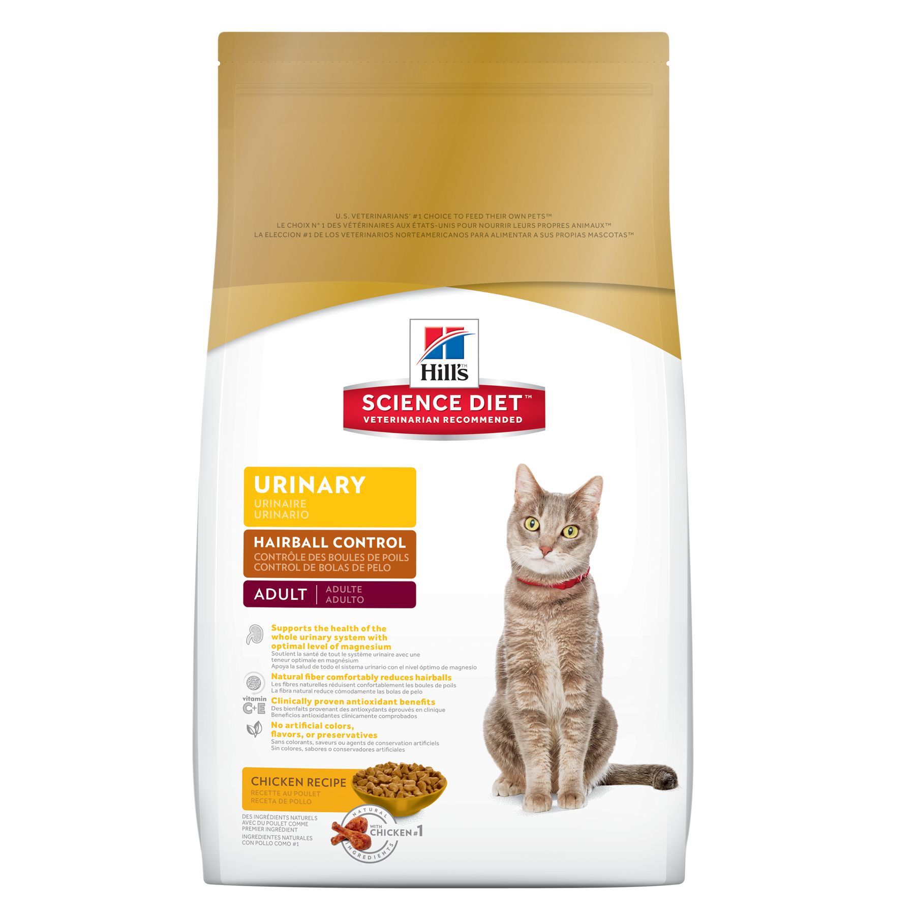 Hill's® Science Diet® Urinary Hairball Control Adult Cat ...