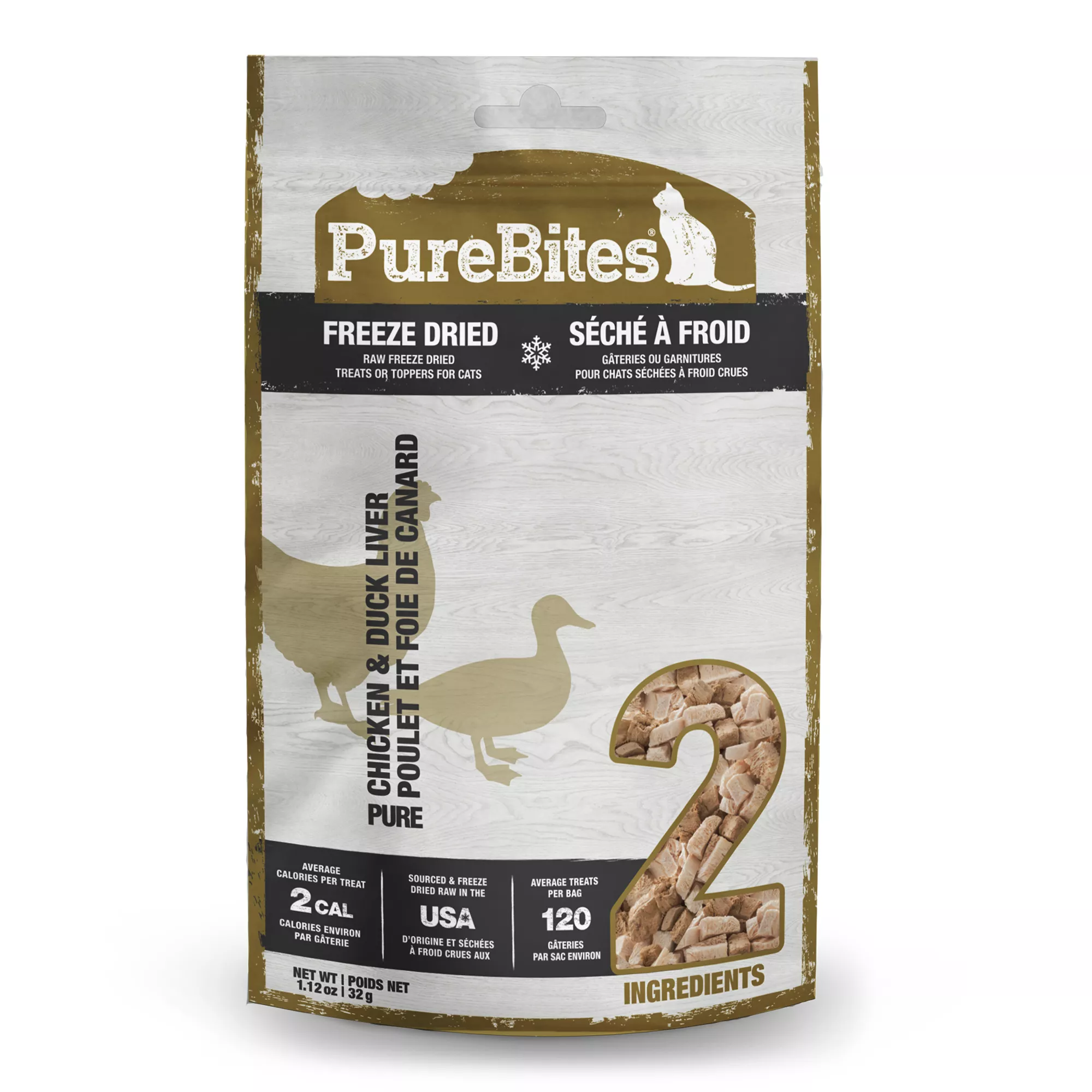 PureBites® Feeze Dried Cat Treat - Chicken & Duck