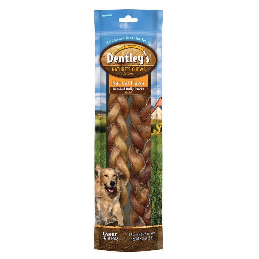 dentley's nature's chews stuffed bone dog treat