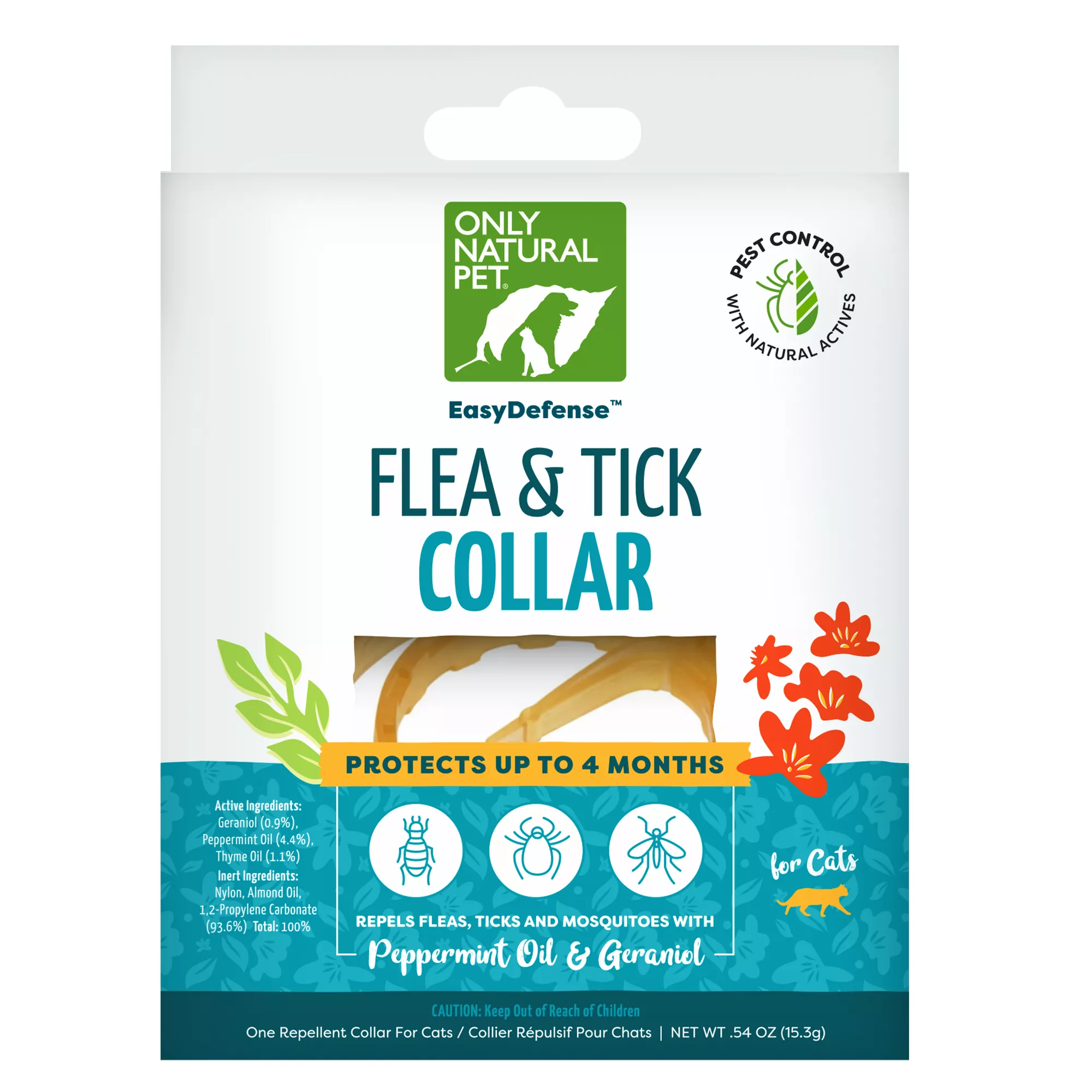 Only Natural Pet® EasyDefense&trade; Flea, Tick & Mosquito Cat Collar