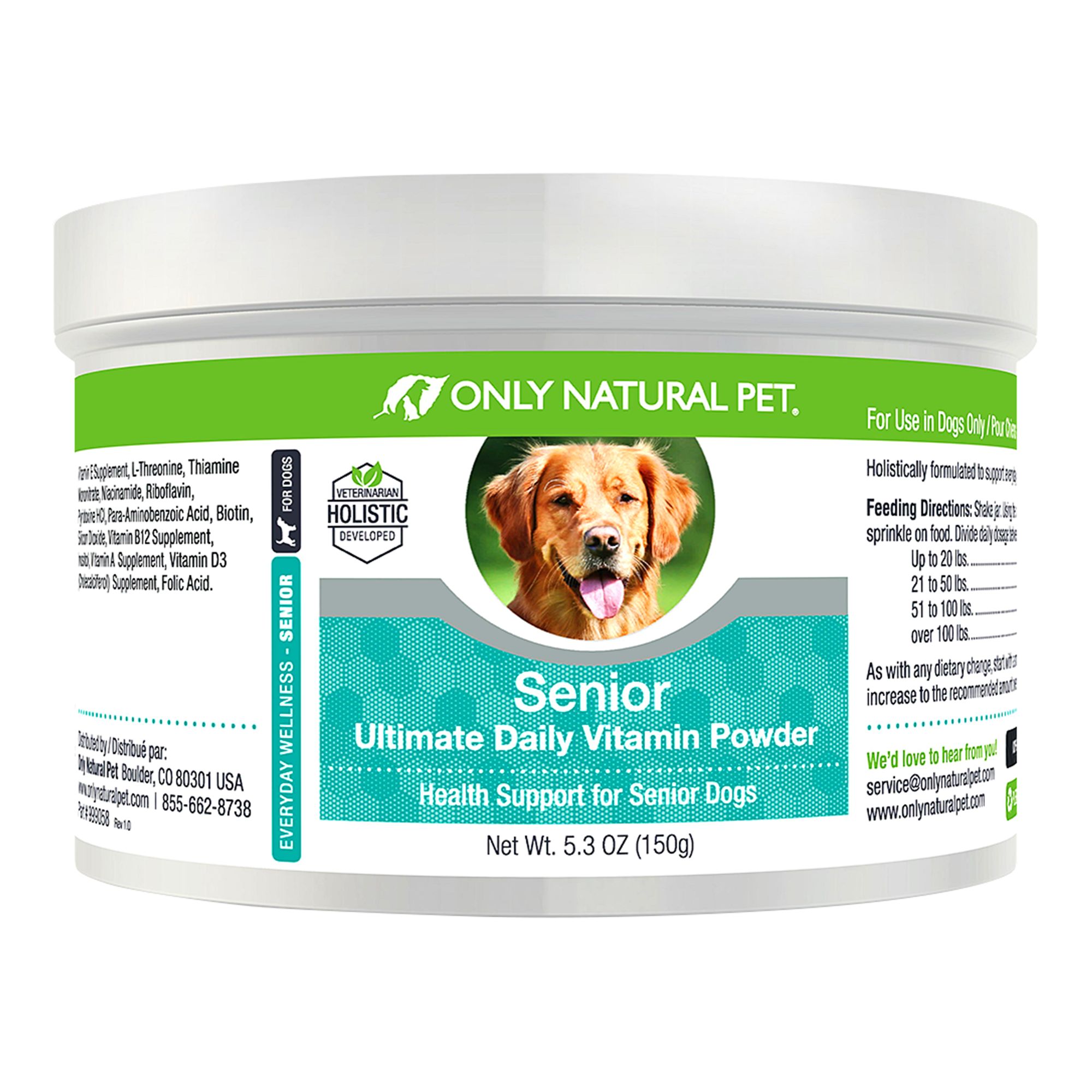 Only Natural Pet® Senior Ultimate Daily Vitamin Powder dog Vitamins