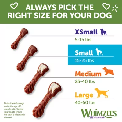 Product WHIMZEES Brushzees Small Dental Dog Treat - Natural, Grain Free