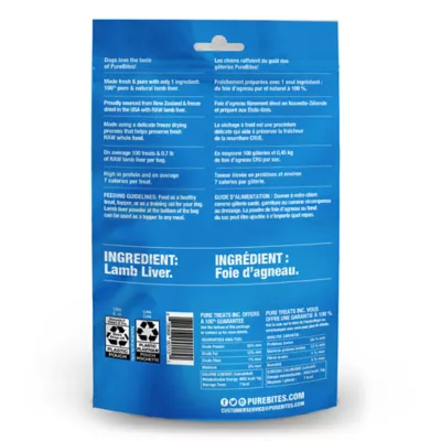 Product PureBites® Freeze Dried Dog Treat - Lamb