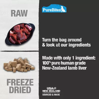 Product PureBites® Freeze Dried Dog Treat - Lamb